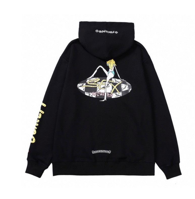 Urban Script Premium Hoodie – Black Edition