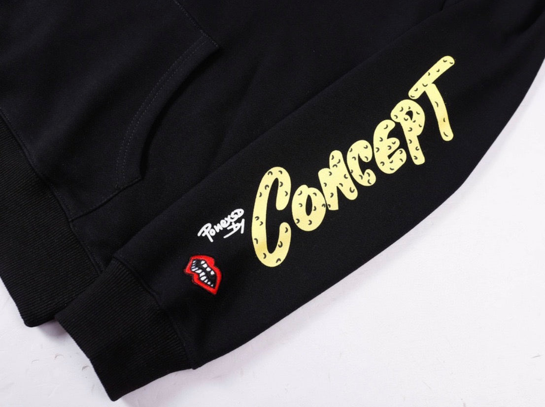 Urban Script Premium Hoodie – Black Edition