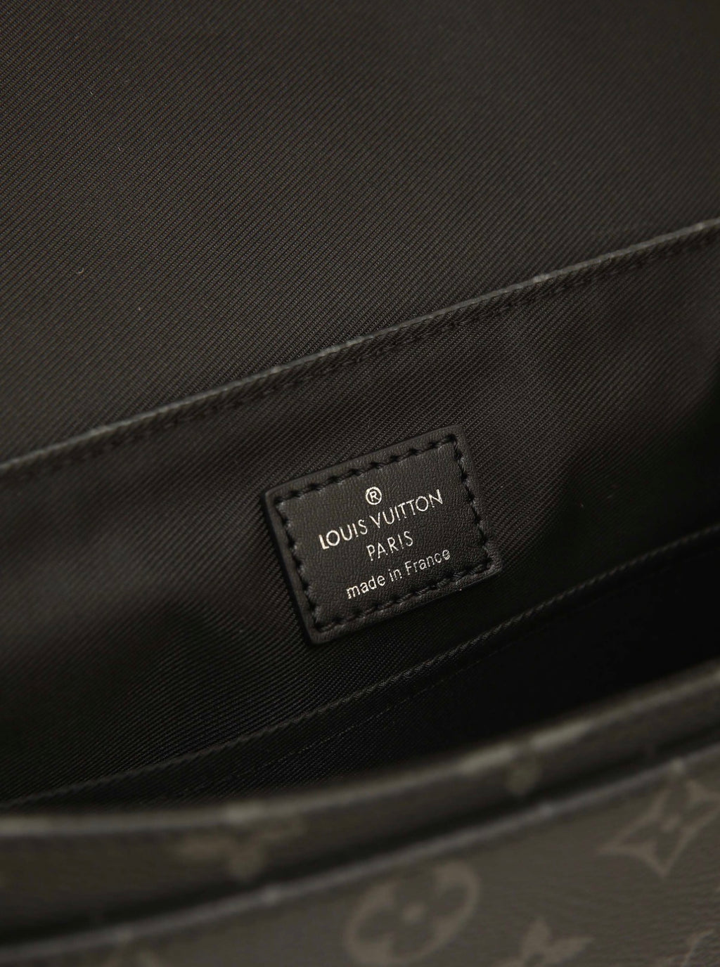 District PM Monogram Eclipse Black Messenger Crossbody Bag