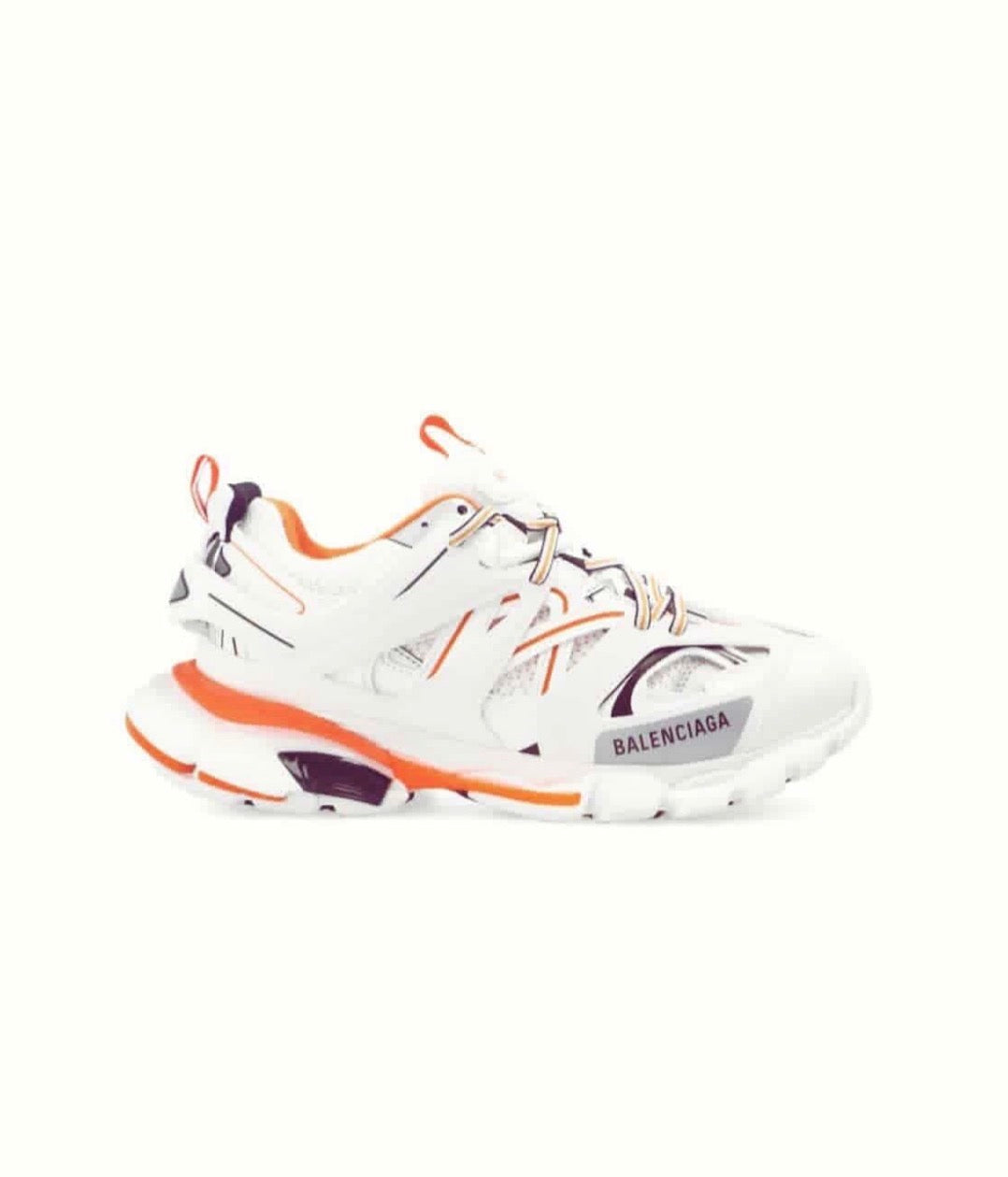 Urban Runner Chunky Sneakers – White/Orange